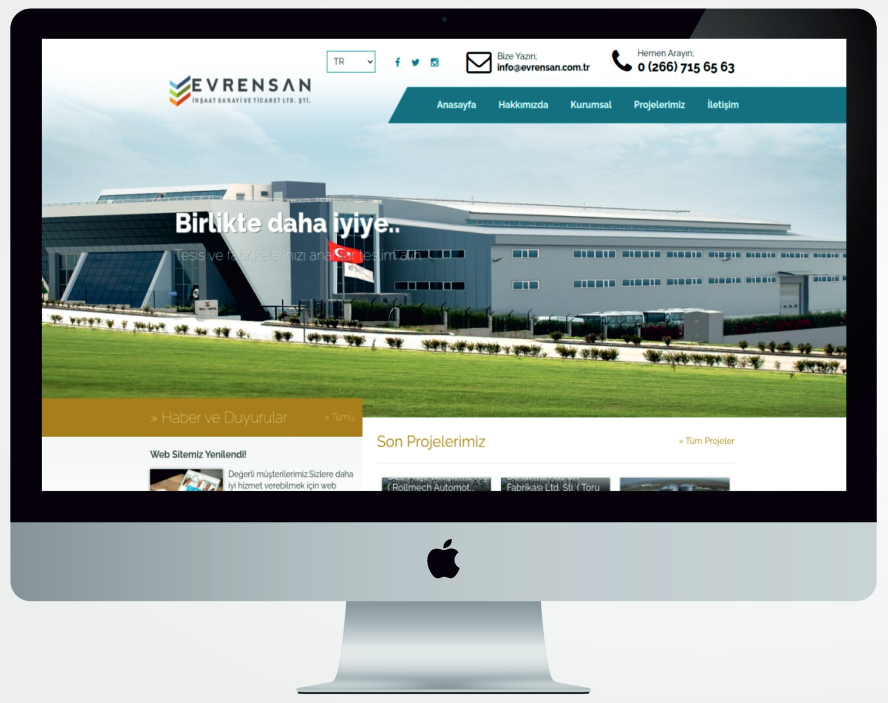 Evransan — Web Design · Corporate site