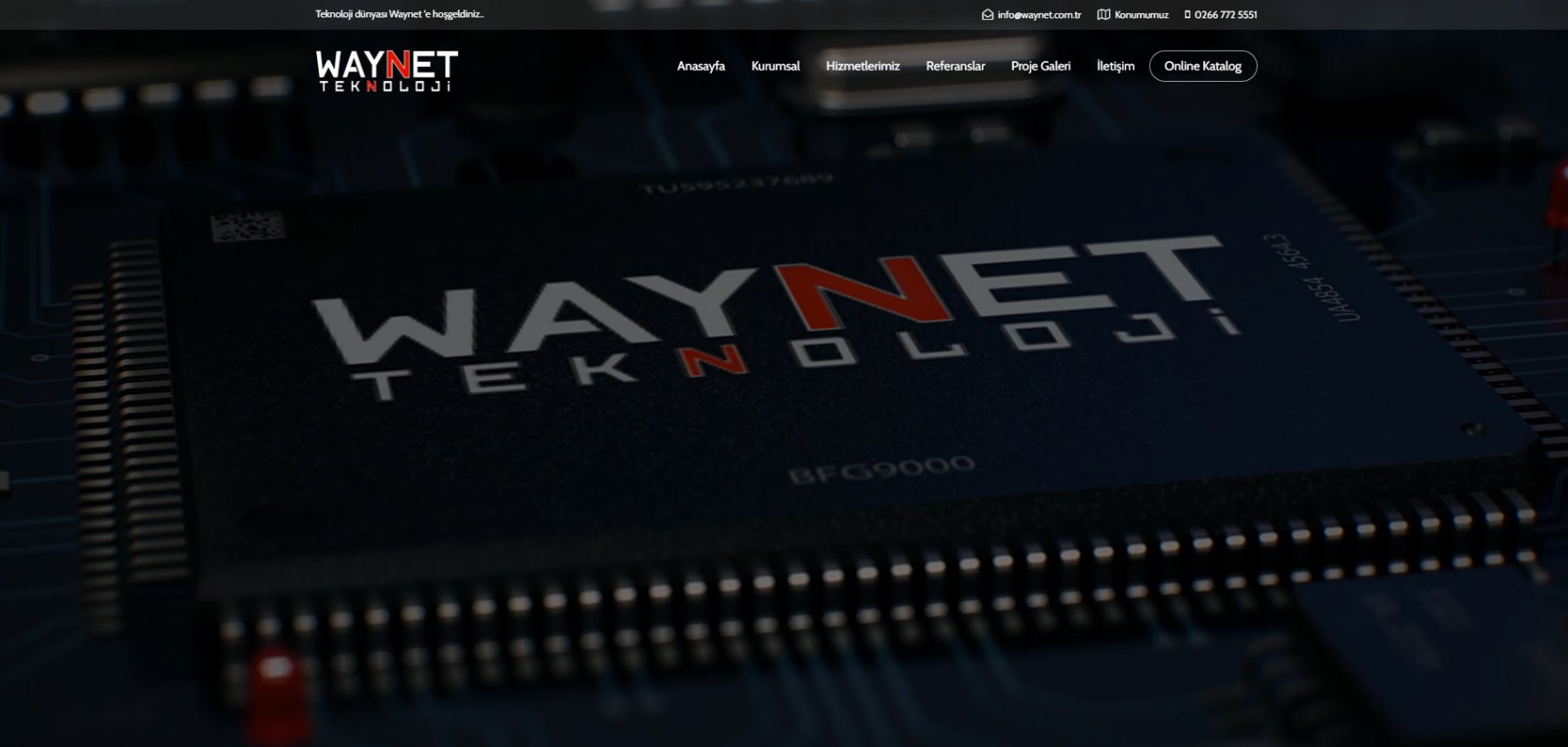 Waynet Teknoloji — Web Design · Corporate site